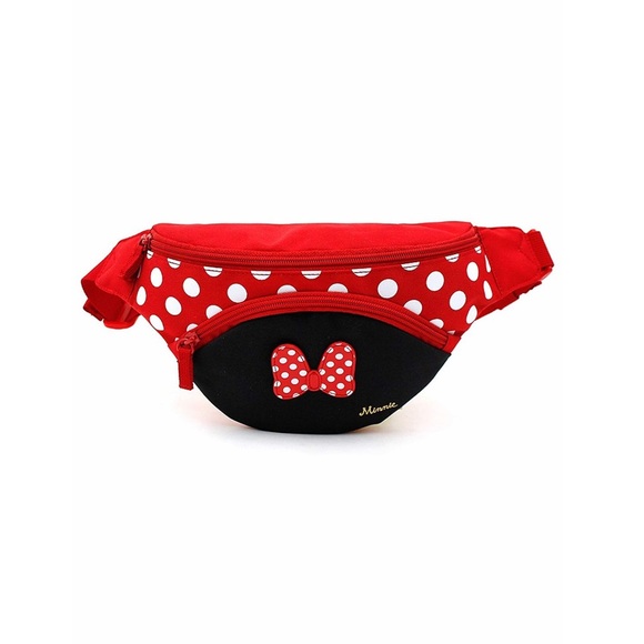 Disney Handbags - Disney Minnie Mouse Ribbon Red HipSack Waist Pack